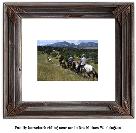 family horseback riding near me in Des Moines, Washington